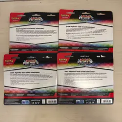 Pokemon TCG Prismatic Evolutions Tech Sticker Collection Set Lot Of 4 Sealed New - Image 2