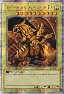 The Winged Dragon of Ra Yugioh LC01-EN003 QCR Misprint NM - Image 1