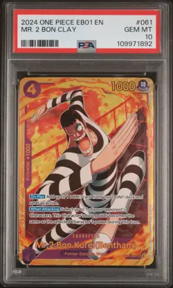 Mr. 2 Bon Clay PSA10 2024 One Piece Eb01 Extra Booster Memorial Collection - Image 1