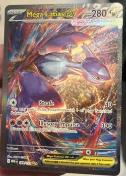 Pokemon Mega Latias EX SIR Holo Card 181/132 MEG Special Illustration Rare NM+ - Image 3