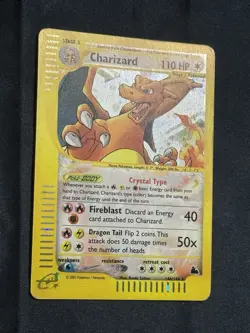LP Charizard Holo Rare 146/144 Skyridge WOTC Pokemon Card - Image 3