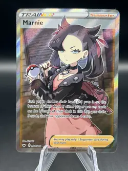 Marnie 200/202 Ultra Rare Sword & Shield Base Set Pokemon Card - Image 1
