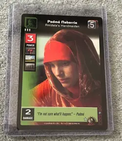 2000 padme naberrie card young jedi ccg - Star Wars - Image 1