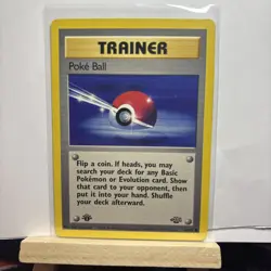 Pokemon TCG Cards 1st Edition Poke Ball 64/64 Jungle EXC-NM - Image 1