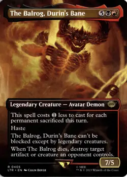 The Balrog, Durin's Bane (Borderless) 405 LTR UB: The Lord of the Rings NM - Image 1