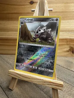 Pokemon SM - Unbroken Bonds Uncommon,Reverse Holo Lairon #124/214 Lightly played - Image 1