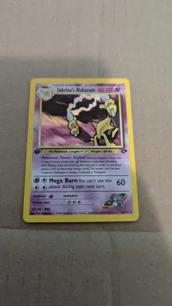Sabrina's Alakazam 16/132 Holo Rare - Gym Challenge - 1st Edition - Pokemon HP - Image 1