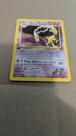 Sabrina's Alakazam 16/132 Holo Rare - Gym Challenge - 1st Edition - Pokemon HP - Image 3