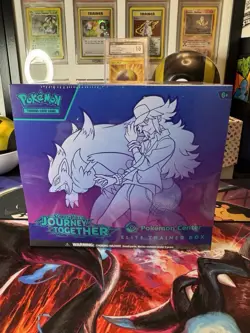 Pokemon Journey Together Pokemon Center Elite Trainer Box ETB Sealed Dented Back - Image 1