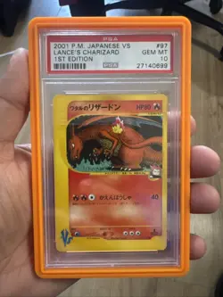 Pokemon PSA 10 Lance's Charizard #97 1St Edition VS 2001 Japanese - Image 1