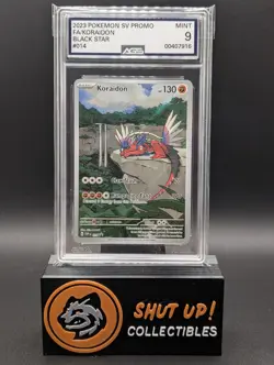 Koraidon 014 Pokemon Scarlet & Violet Black Star Promo Full Art Holo TCG AGS 9 - Image 1