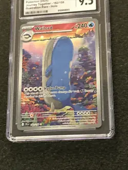 2025 POKEMON BATTLE PARTNERS - ART RARE - HOLO - JPN #103/100 WAILORD CGC 9.5 - Image 4