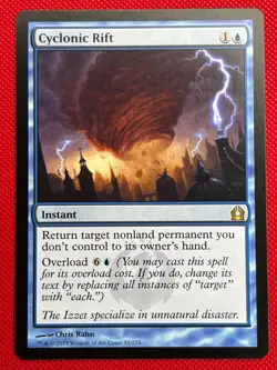 MTG 1X Cyclonic Rift X1 Return to Ravnica Magic - NM - Image 1