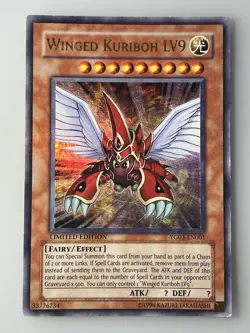 Winged Kuriboh LV9 YG03-EN001 Ultra Rare Limited Edition - Lightly Played - Image 1