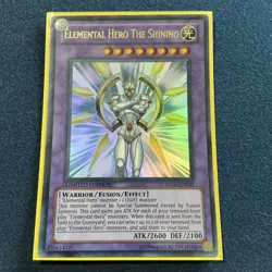 Elemental Hero The Shining YG06-EN001 Yu-Gi-Oh! GX Manga Promotional Cards... - Image 1