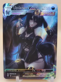 ❤ Set of 9 - Eeveelution WAIFUS VMAX Pokemon Anime Card Girl Foil Holo ACG❤ - Image 3