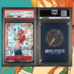 2024 ONE PIECE JAPANESE PRB01-PREMIUM BOOSTER MANGA ALT ART #016 NAMI PSA 10 - Image 2