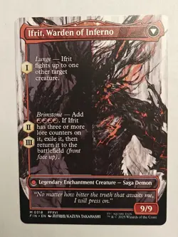 MTG Final Fantasy English Clive, Ifrit's Dominant Borderless 0318 Non-Foil - Image 2