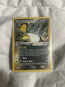 Dark Ampharos 2/109 Holo Rare Swirl Team Rocket Returns LP Pokemon Card - Image 1