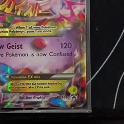 Pokemon TCG M Gengar EX Mega XY166 Holo Promo EX Card 2016 Card Stock XY Set - Image 4