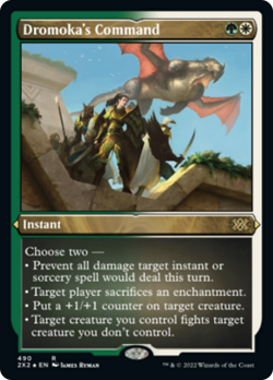 Dromoka's Command (ETCHED) FOIL Double Masters 2022 NM Rare Etched CARD ABUGames - Image 1