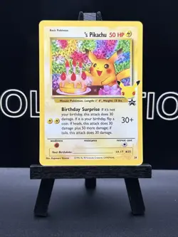 Happy Birthday Pikachu Holo 24 Celebrations Birthday Pokemon Card NM - Image 2