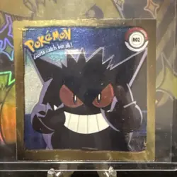 Vintage 1999 Pokemon Artbox Sticker Gengar R02 Gold Bordered Holo Series 1 Rare - Image 1
