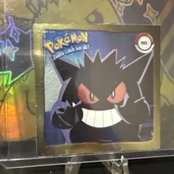 Vintage 1999 Pokemon Artbox Sticker Gengar R02 Gold Bordered Holo Series 1 Rare - Image 3
