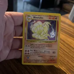 Pokemon TCG Ninetales 12/102 Black Flame Base Set Holo Rare WoTC - Image 3