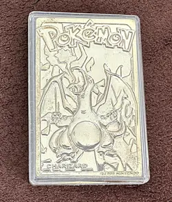 CHARIZARD Pokemon Vintage 1999 23K Gold Plated Card Burger King Limited Edition - Image 1