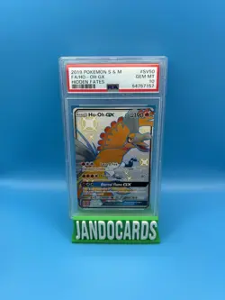 Pokemon TCG Ho-Oh GX SV50/SV94 Hidden Fates Shiny Holo Rare Card PSA 10 - Image 1