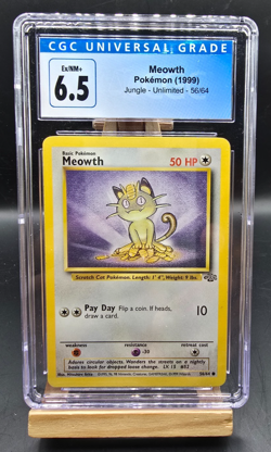 Pokemon Meowth 1999 Jungle CGC 6.5 - Image 1