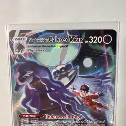 Pokemon TCG Pokemon Shadow Rider Calyrex VMAX Ultra Rare Holo TG18/TG30 - Image 3