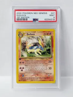POKEMON 1ST EDITION NEO GENESIS QUILAVA #47 PSA 9 VERY NICE!!! - Image 1