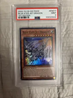Yu-Gi-Oh Blue-Eyes Jet Dragon RA02-EN017 PSA 9 - Image 1