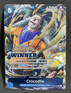 Crocodile Treasure Cruise Foil Winner Pack Vol. 5 One Piece Promo ST03-003 - Image 1