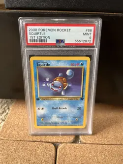 2000 Team Rocket #68 Squirtle PSA 9 Mint 1st Edition Pokemon - Image 1