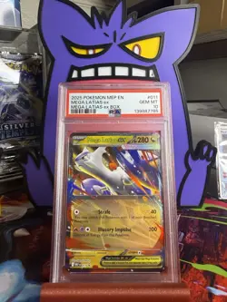 2025 POKEMON MEP EN-ME BLACK STAR PROMO MEGA LATIAS EX BOX MEGA LATIAS EX PSA 10 - Image 3