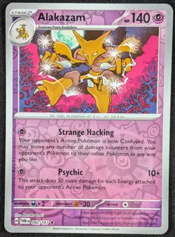 Alakazam 2024 Twilight Masquerade Reverse Holo Pokemon Card 082/167 (NM) - Image 1