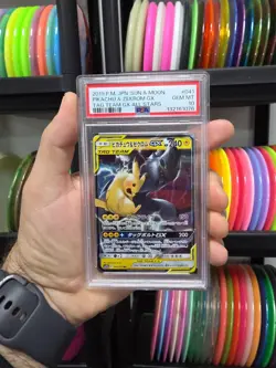 Pikachu Zekrom GX #41 PSA 10 Japanese Pokemon Tag Team All Stars Card Sm12a - Image 1