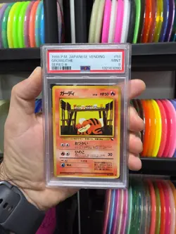 Pokemon 1998 Growlithe Japanese Vending Series III #58 PSA 9 Mint Tcg Card - Image 1