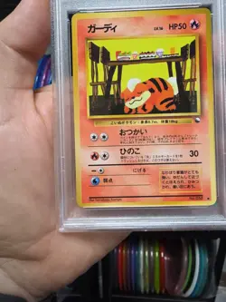 Pokemon 1998 Growlithe Japanese Vending Series III #58 PSA 9 Mint Tcg Card - Image 2