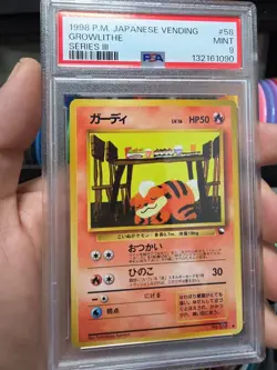 Pokemon 1998 Growlithe Japanese Vending Series III #58 PSA 9 Mint Tcg Card - Image 5