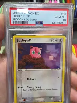 PSA 10 Gem Mint Jigglypuff 63/101 Non-Holo Pokemon EX Hidden Legends Tcg Card - Image 5