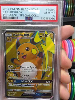 SM Black Star Promo Full Art Raichu Gx #SM90 PSA 10 Gem Mint Pokemon Tcg Card - Image 5