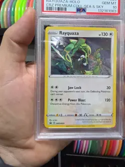 Rayquaza SWSH029 PSA 10 Gem Mint Black Star Promo Sea Sky Holo Pokemon Tcg Card - Image 2