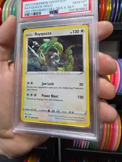 Rayquaza SWSH029 PSA 10 Gem Mint Black Star Promo Sea Sky Holo Pokemon Tcg Card - Image 3