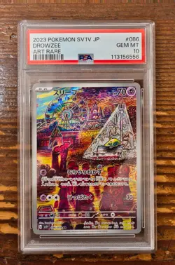 PSA 10 Drowzee Art Rare AR 086/078 Japanese sv1v Violet ex Pokemon Card Game 151 - Image 1