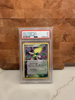 Pokemon TCG Dark Celebi Holo Rare Card #4/101 Hidden Legends Series - Image 1