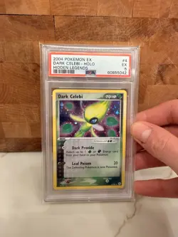 Pokemon TCG Dark Celebi Holo Rare Card #4/101 Hidden Legends Series - Image 2